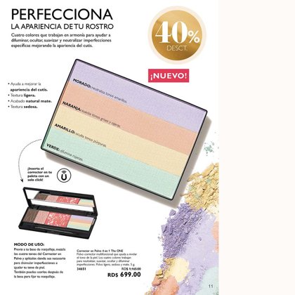 1'165 RD$ CORRECTOR EN POLVO THE ONE. COD.34651
