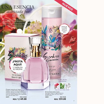 2'315 RD$ SUNKISS GARDEN Cód. 34473 aroma con matices tropicales. 50ml.