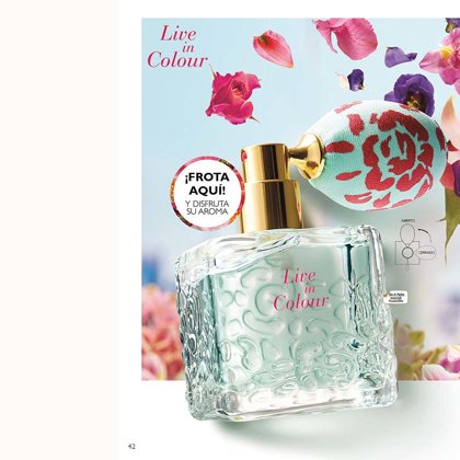  4'625 RD$ LIVE IN COLOUR COD.33964 Revitalizante y sofisticado aroma floral afrutado 50ml