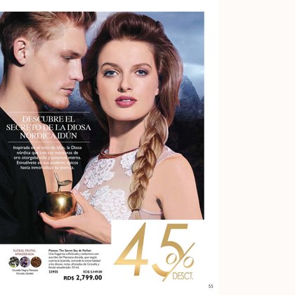 5'149 RD$ POSSES THE SECRET COD.33955 fragrancia amaderada sotisficada 50ml.