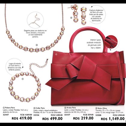 1'149 RD$ BOLSO OLIVIA COD.31508 32x15x24 cm.